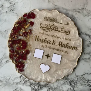 nikkah resin thumb board plaque