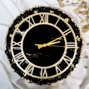 resin geode wall clock