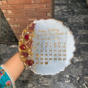 birthday gift resin plaque
