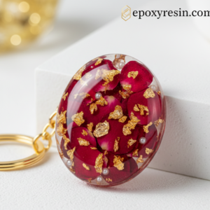 rose petals keychain